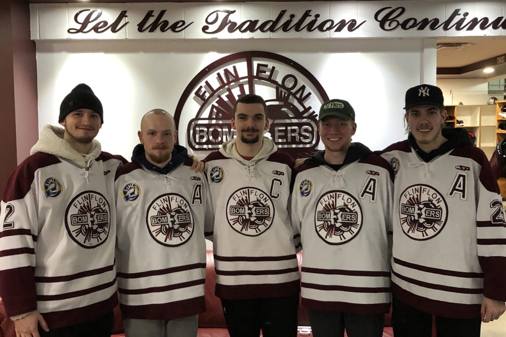 Flin Flon Bombers White Hockey Jersey — BORIZ